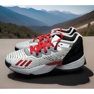 Adidas Don Issue 4 NC State Wolfpack Gray/Red Shoes (GZ9727) Men Size 12.5 NEW